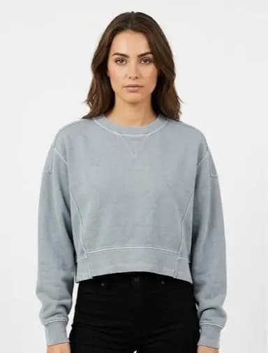Cropped Crewneck Sweatshirt