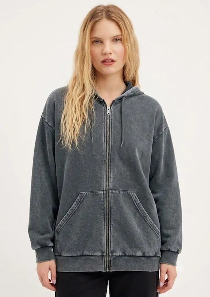 Zip-Up Fleece Hoodie